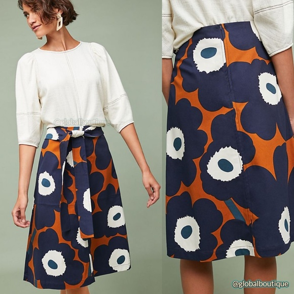 Anthropologie Dresses & Skirts - RARE ANTHROPOLOGIE Marimekko Talvio Floral Skirt